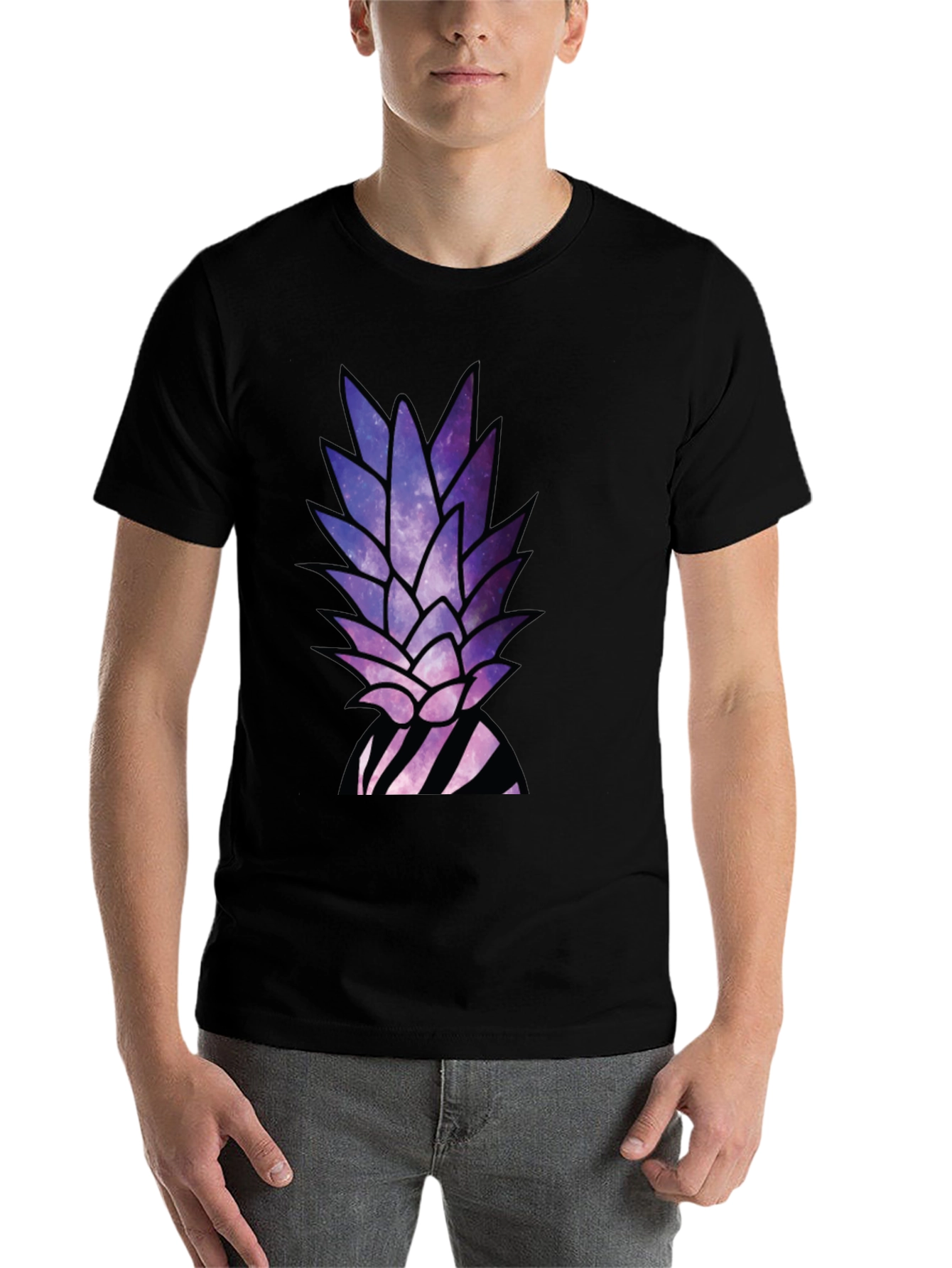 Galaxy Pineapple T-Shirt - Unique Graphic Tee