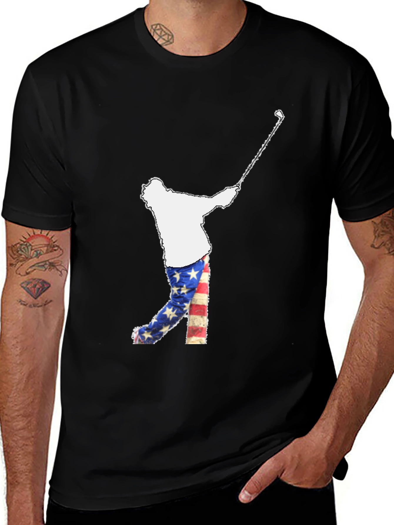 Golfing USA Flag Tee