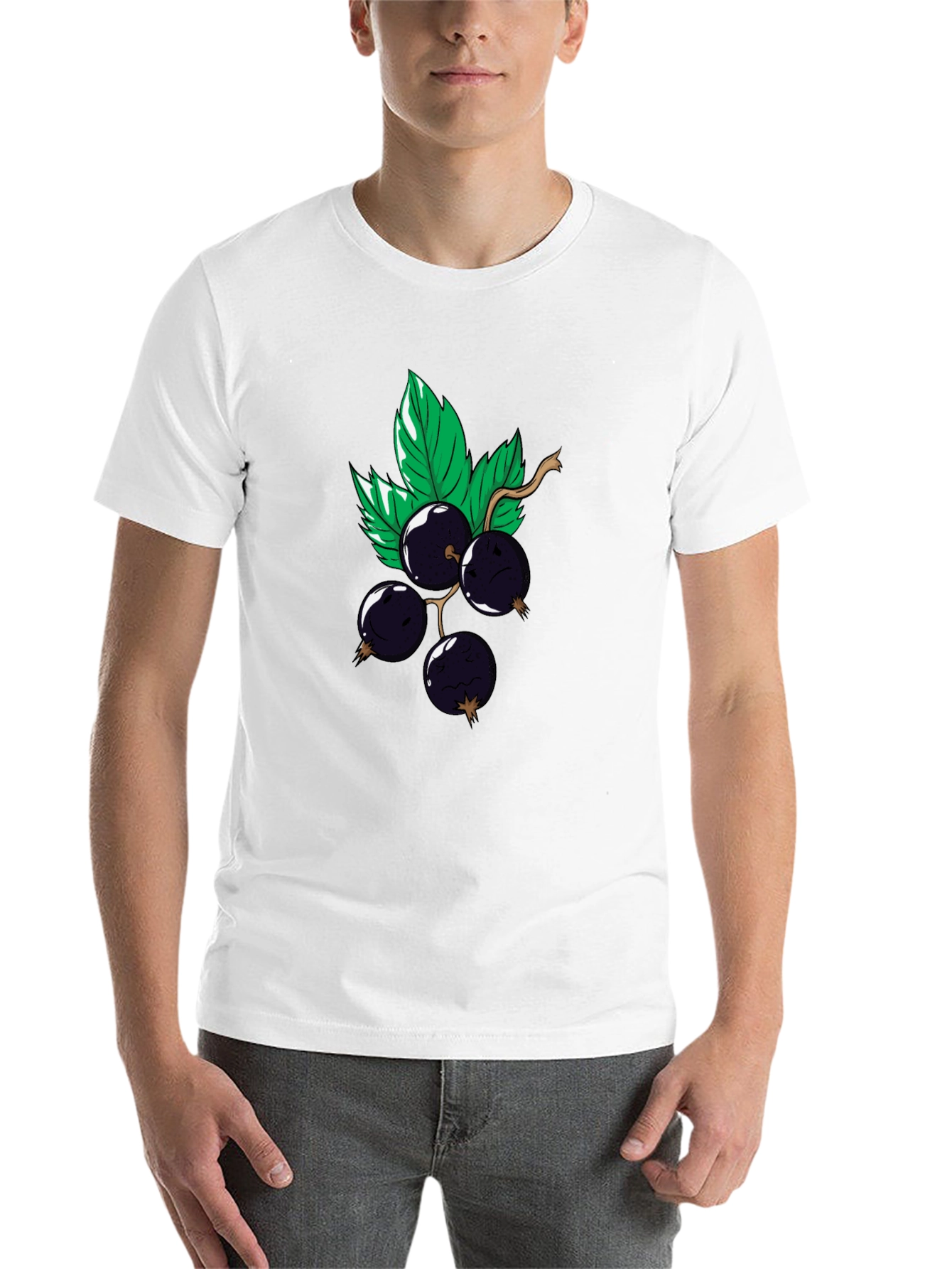 Black Graphic Tee - Currant Cartoon Design