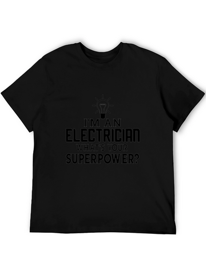 Electrician Superpower T-Shirt Funny Gift Idea