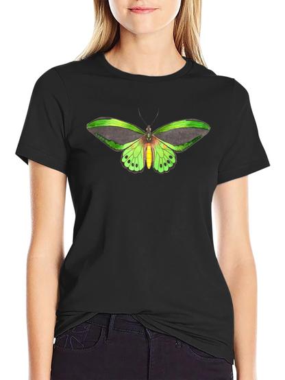 Butterfly Graphic Tee - Black Cotton T-Shirt