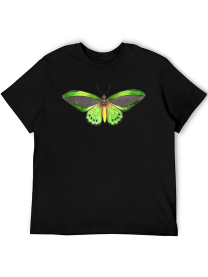 Butterfly Graphic Tee - Black Cotton T-Shirt