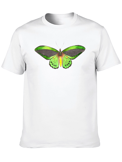 Butterfly Graphic Tee - Black Cotton T-Shirt