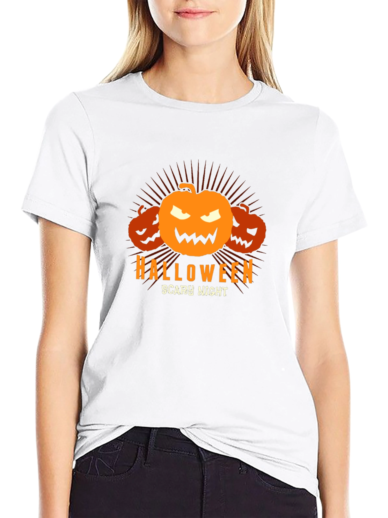 Halloween Scary Night Pumpkin T-Shirt