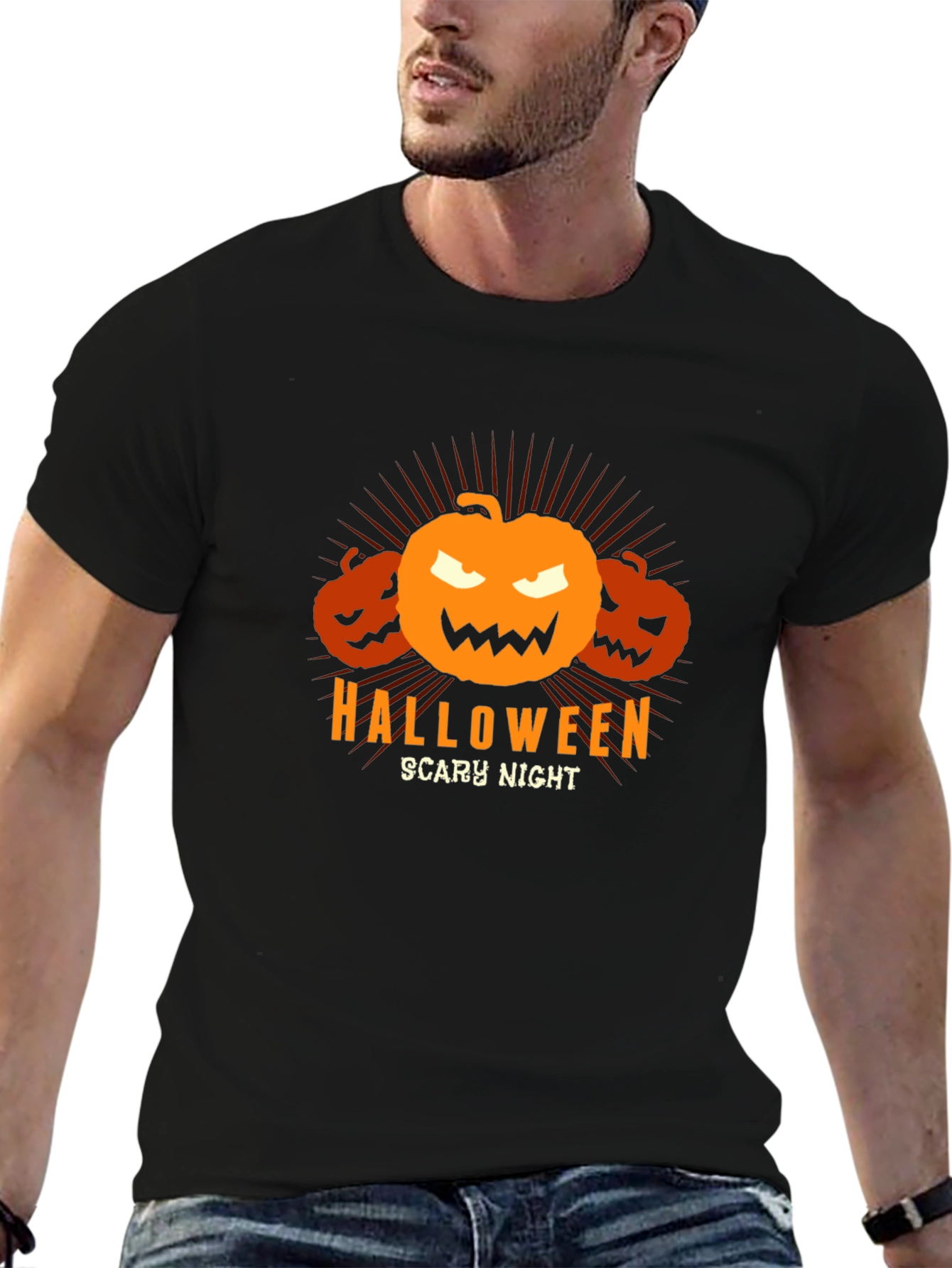 Halloween Scary Night Pumpkin T-Shirt