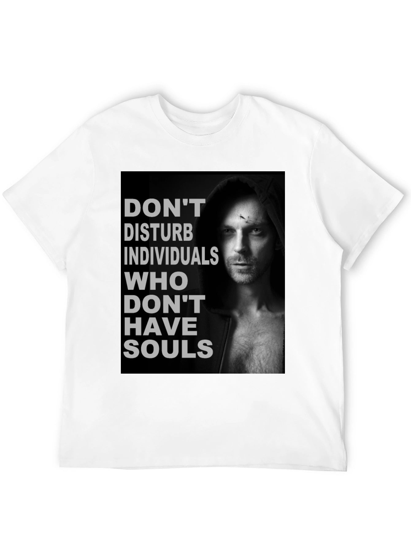Dont Disturb Souls Graphic Tee - Black Cotton T-Shirt