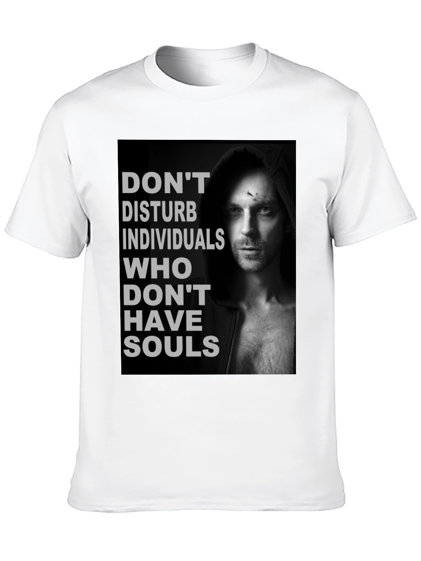 Dont Disturb Souls Graphic Tee - Black Cotton T-Shirt
