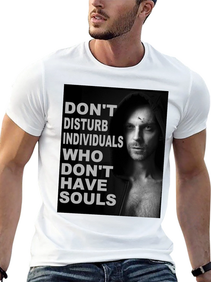Dont Disturb Souls Graphic Tee - Black Cotton T-Shirt
