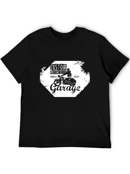 Custom Motorcycle Garage T-Shirt