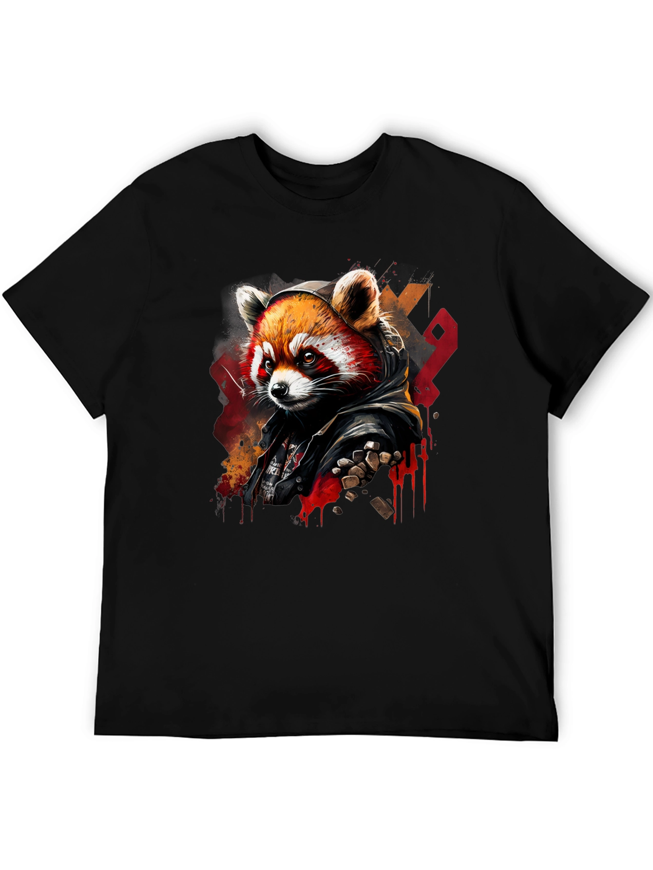 Red Panda Graphic Tee - Urban Style
