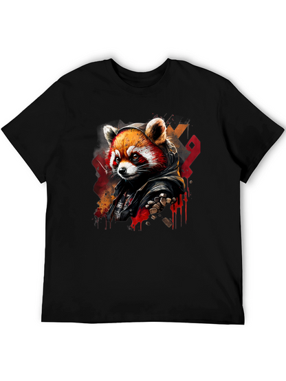 Red Panda Graphic Tee - Urban Style