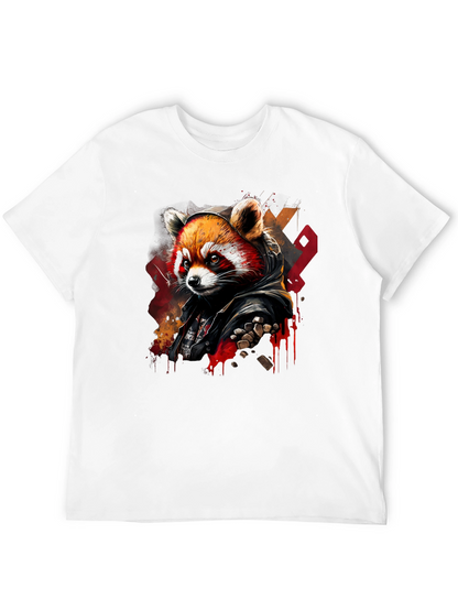 Red Panda Graphic Tee - Urban Style