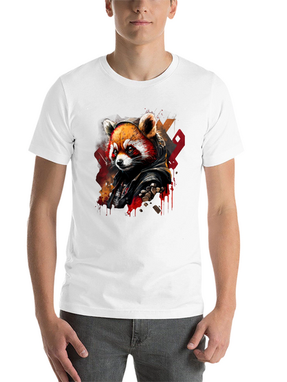 Red Panda Graphic Tee - Urban Style