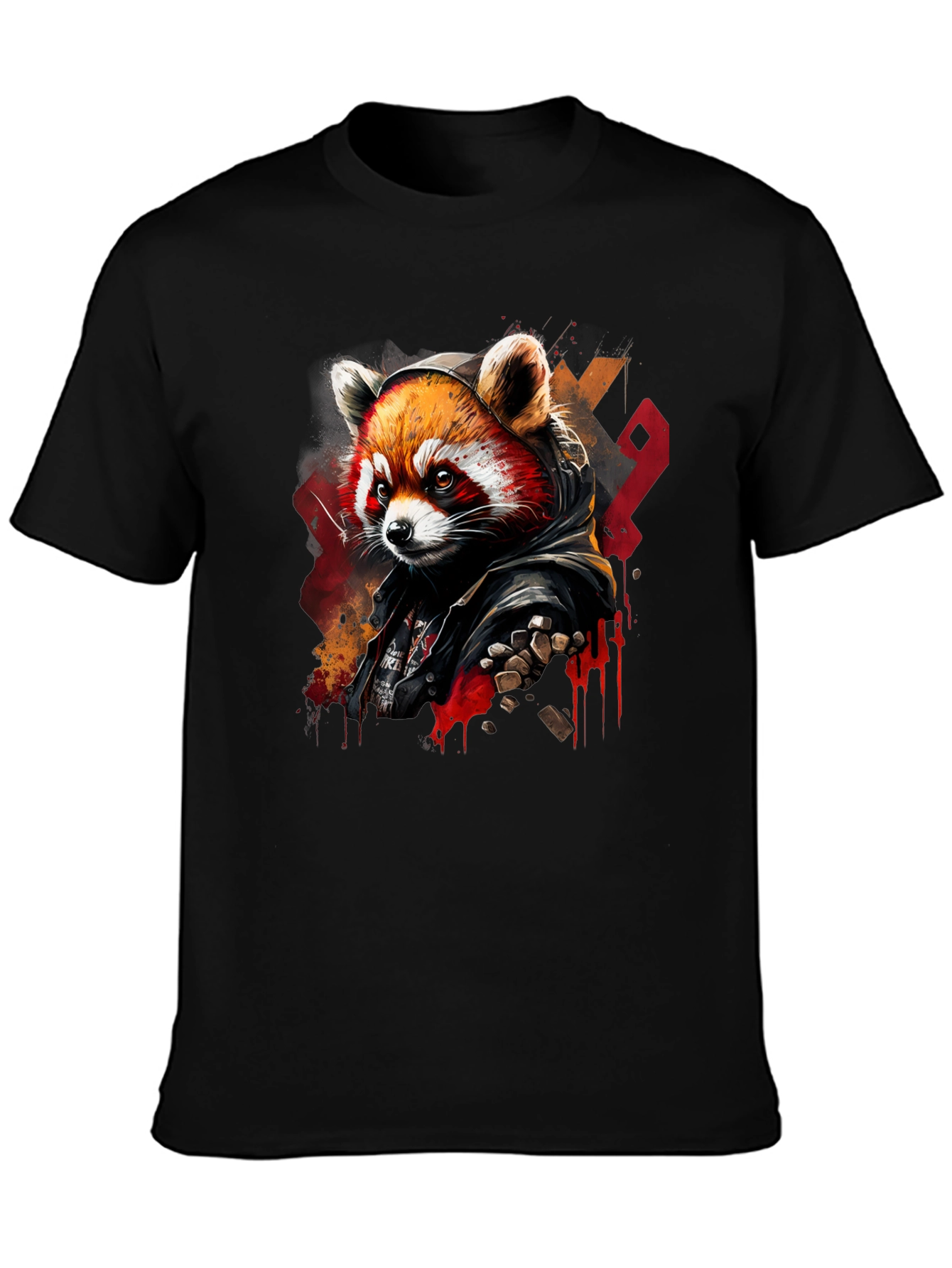 Red Panda Graphic Tee - Urban Style