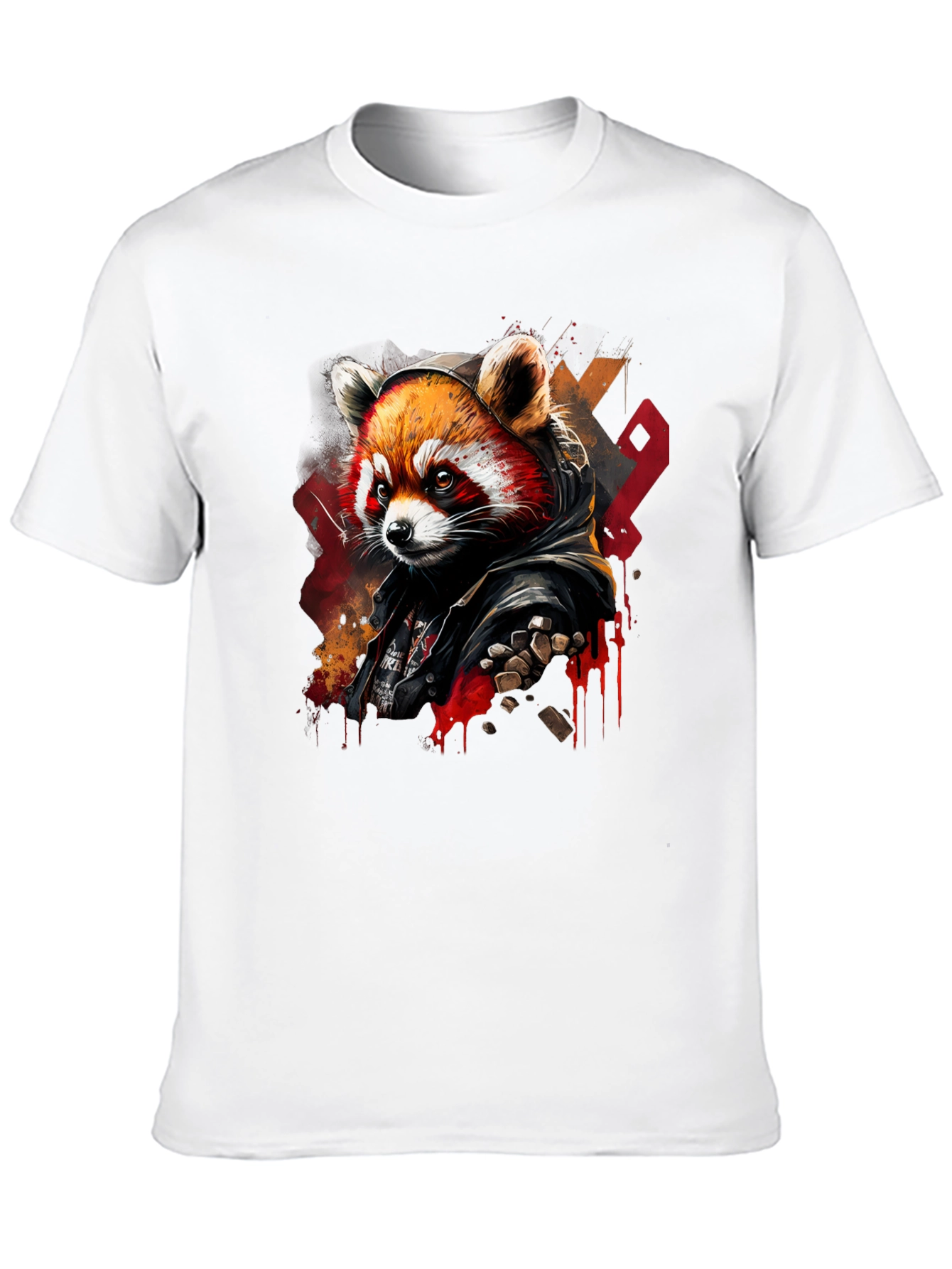 Red Panda Graphic Tee - Urban Style