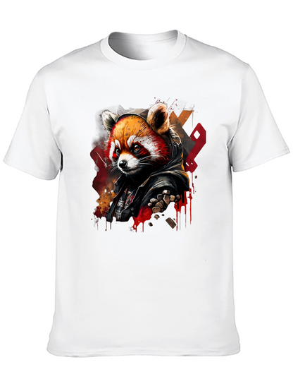 Red Panda Graphic Tee - Urban Style