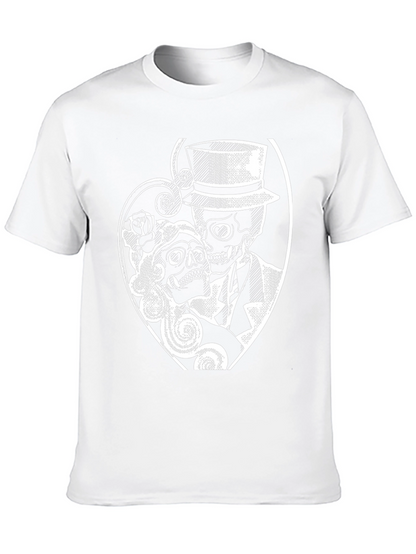 Day of the Dead Skull Couple Graphic T-Shirt