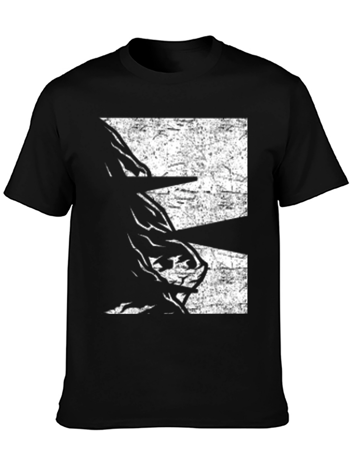 Abstract Graphic Black T-Shirt
