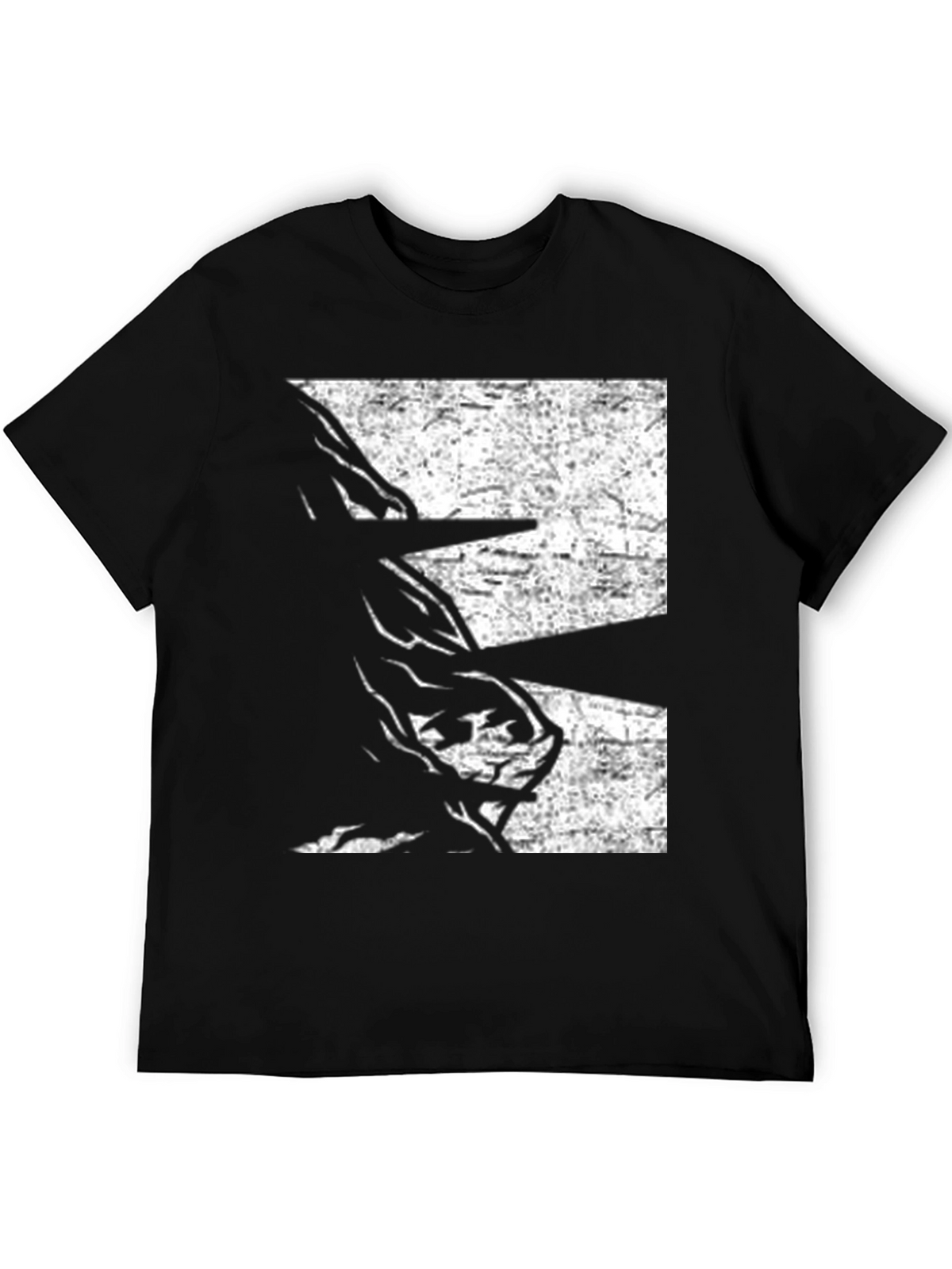 Abstract Graphic Black T-Shirt
