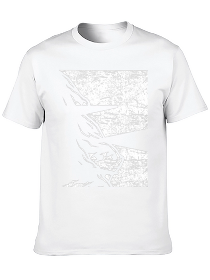 Abstract Graphic Black T-Shirt