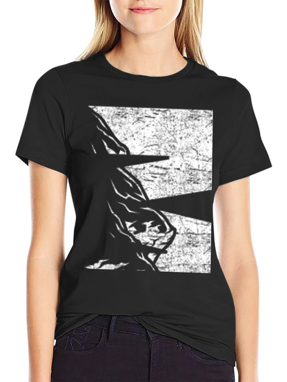 Abstract Graphic Black T-Shirt
