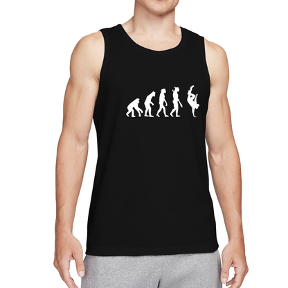 Human Evolution Breakdancer Street Dance Funny Graphic Tank Top