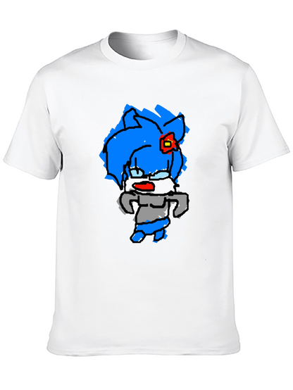 Cartoon Character Black T-Shirt