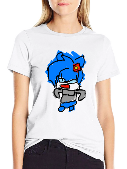 Cartoon Character Black T-Shirt