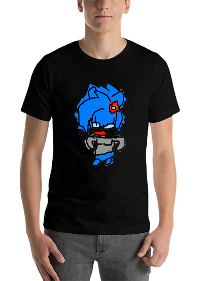 Cartoon Character Black T-Shirt