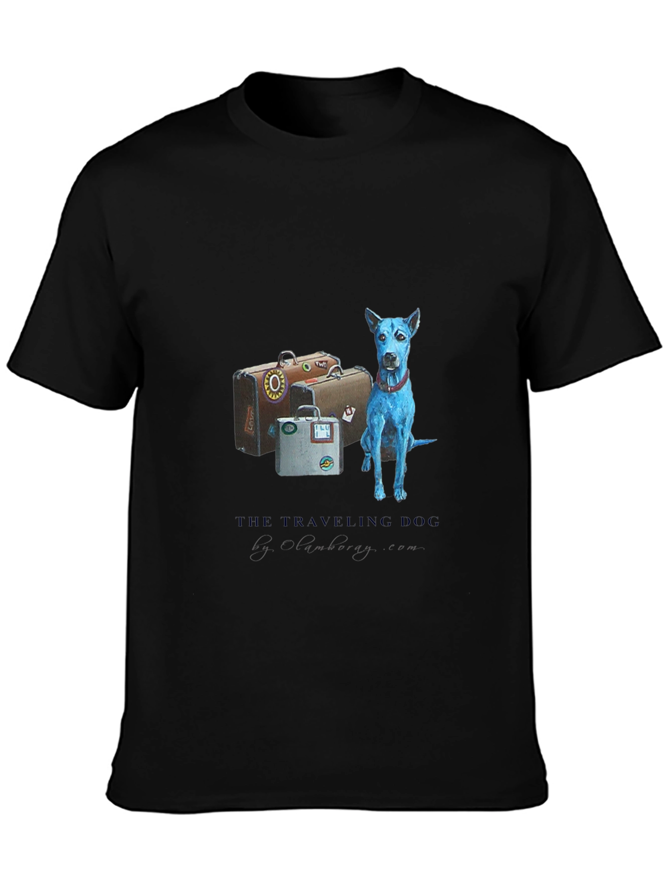 Traveling Dog Graphic Tee - Black