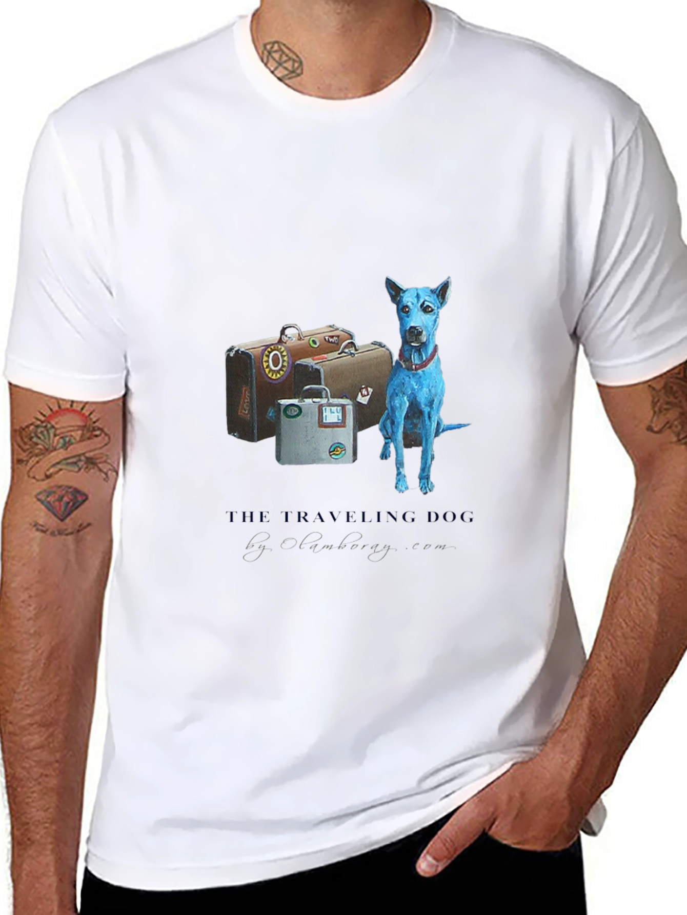 Traveling Dog Graphic Tee - Black