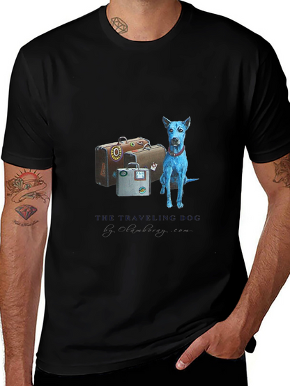 Traveling Dog Graphic Tee - Black