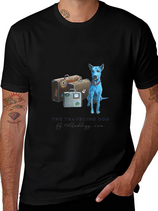 Traveling Dog Graphic Tee - Black