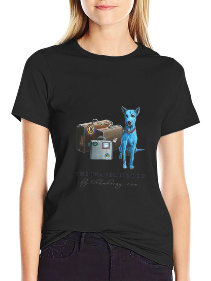 Traveling Dog Graphic Tee - Black