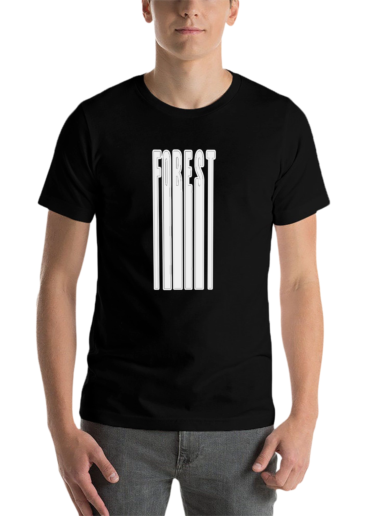 Mens Black Forest Graphic T-Shirt
