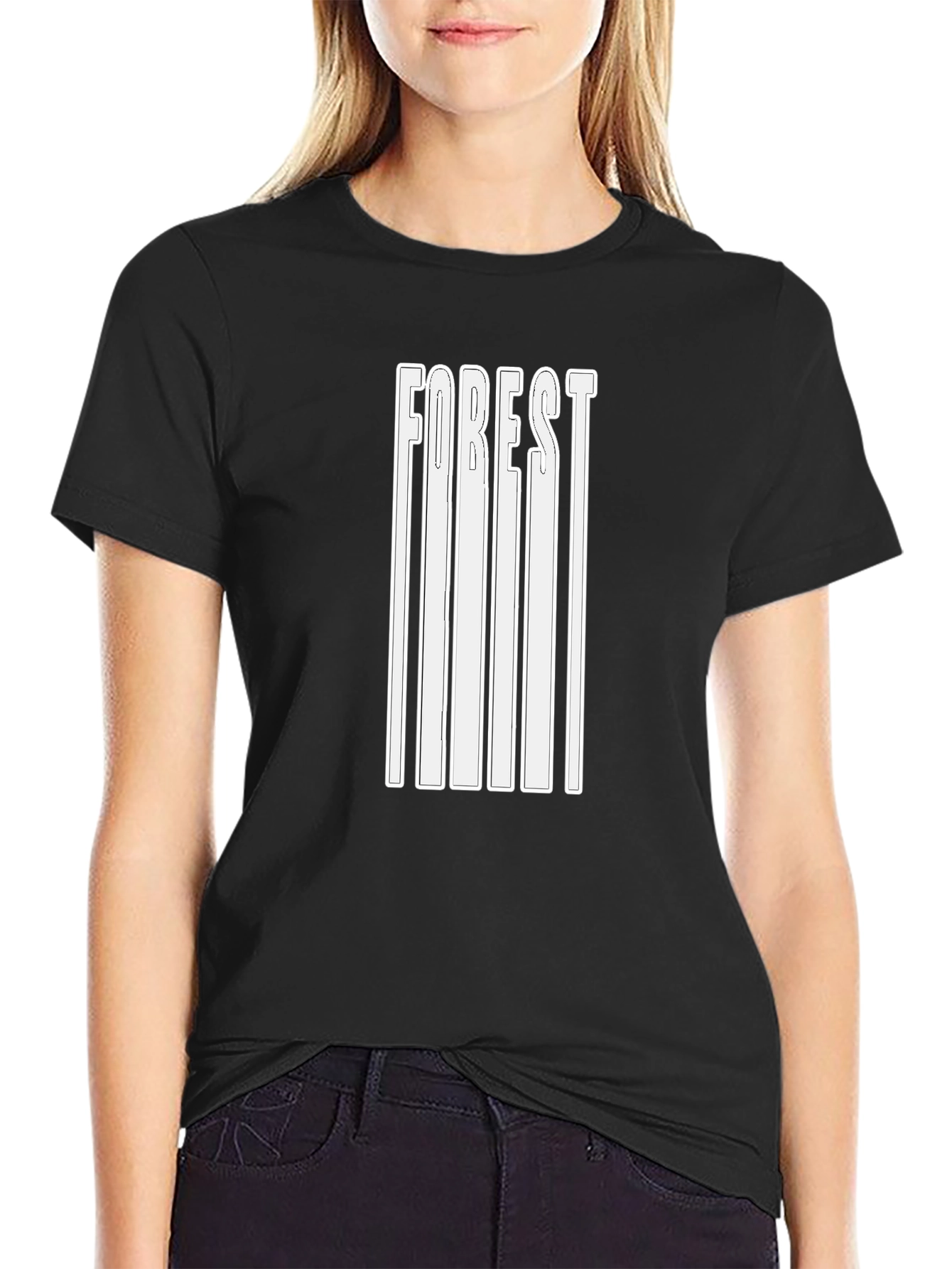 Mens Black Forest Graphic T-Shirt