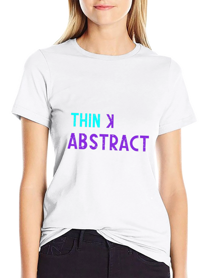 Thin K Abstract Graphic Black T-Shirt