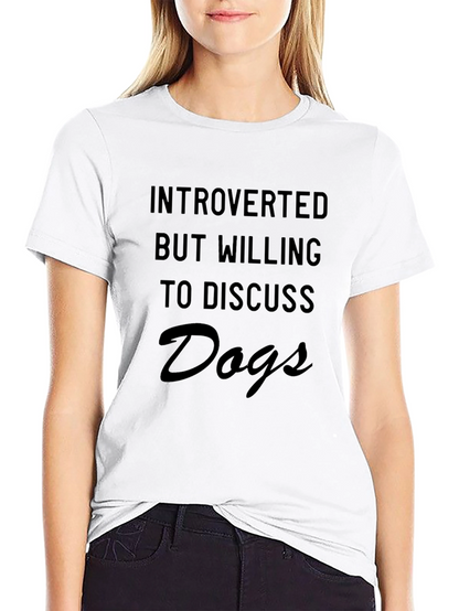Introverted Dog Lover T-Shirt - Soft Cotton Tee