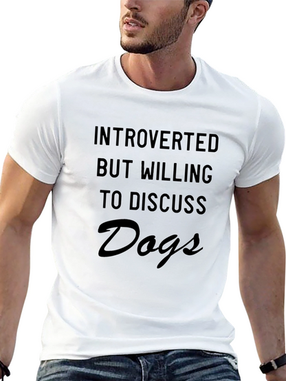 Introverted Dog Lover T-Shirt - Soft Cotton Tee