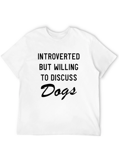 Introverted Dog Lover T-Shirt - Soft Cotton Tee