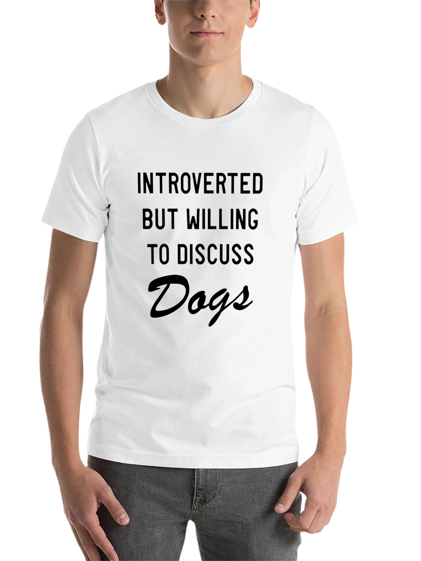 Introverted Dog Lover T-Shirt - Soft Cotton Tee
