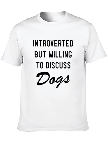 Introverted Dog Lover T-Shirt - Soft Cotton Tee