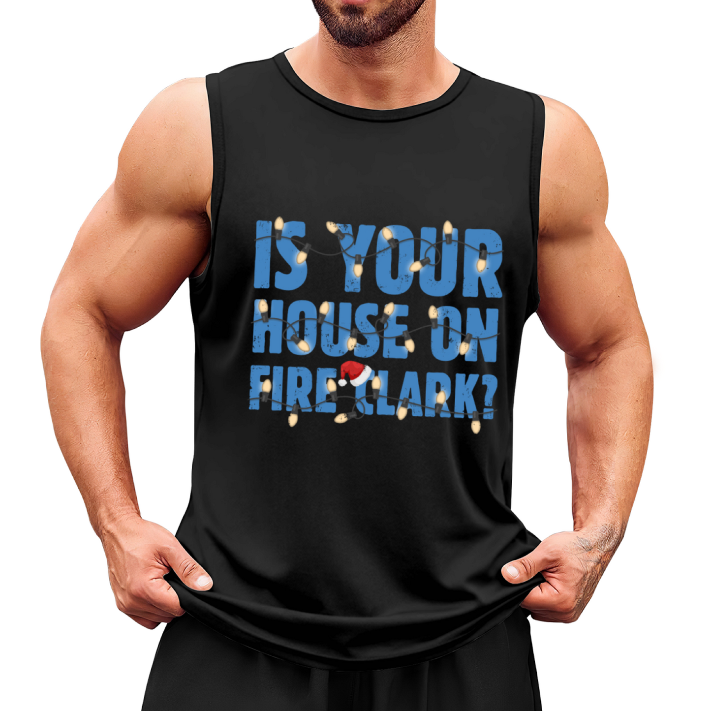 Funny Christmas Lights Is Your House On Fire Clark Tank