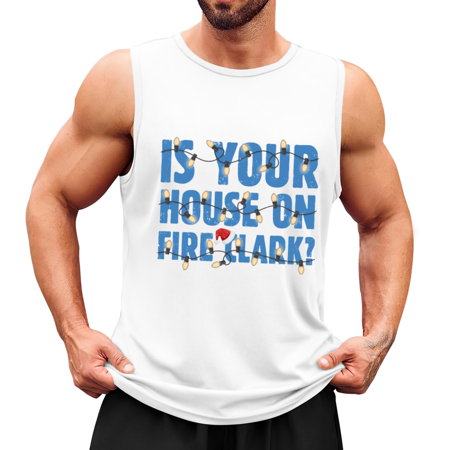 Funny Christmas Lights Is Your House On Fire Clark Tank