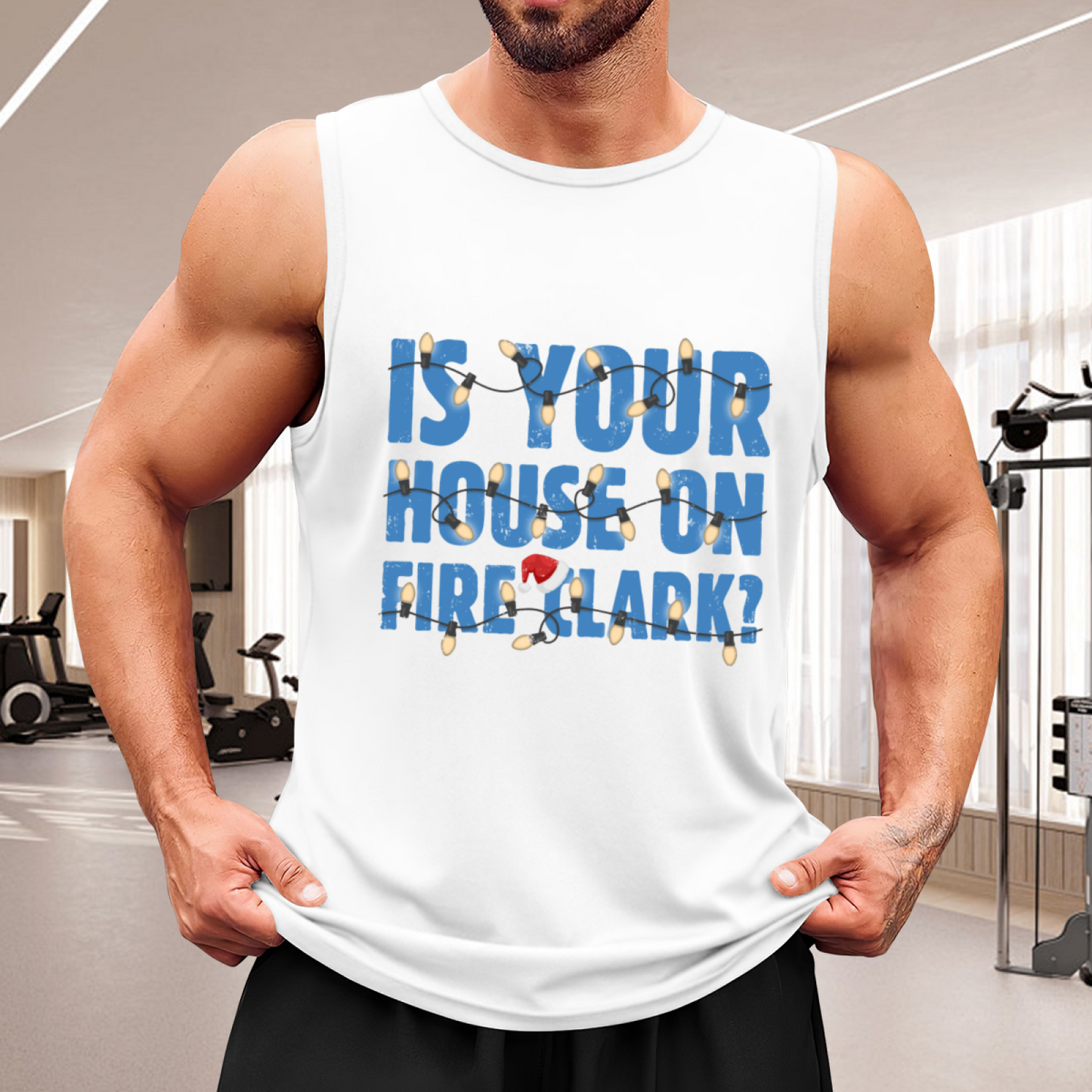 Funny Christmas Lights Is Your House On Fire Clark Tank