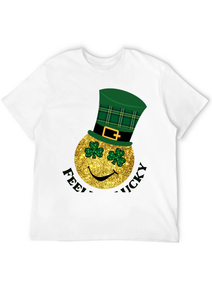 Lucky St. Patricks Day Smiley Face T-Shirt