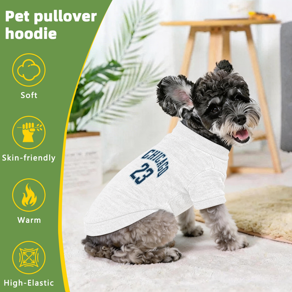 CHICAGO 23 Sports Style Pet Cardigan Sweater