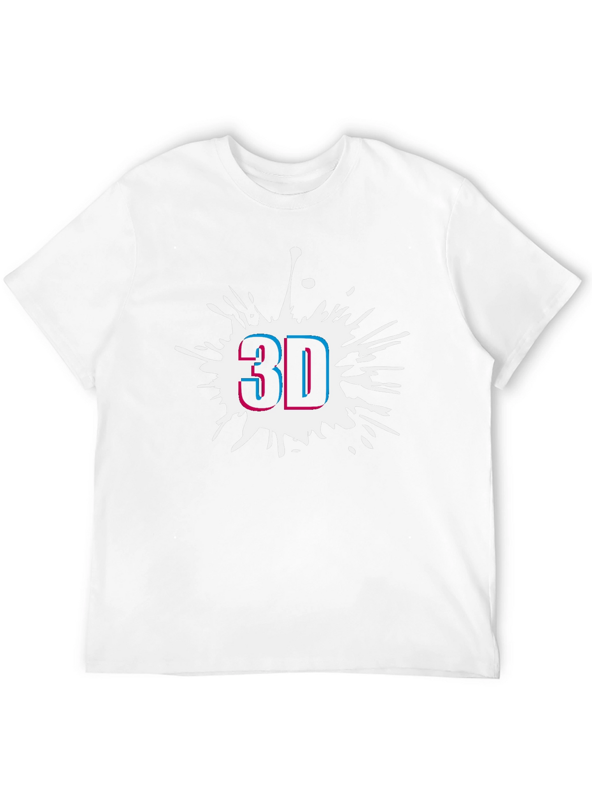 Modern 3D Graphic Black T-Shirt