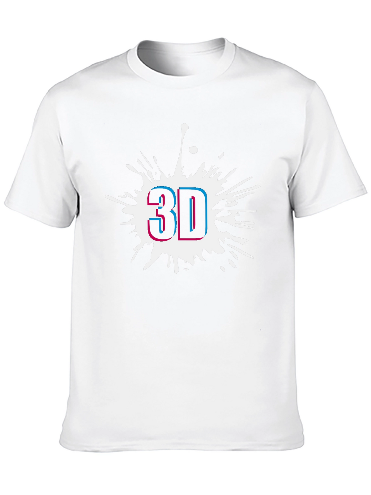 Modern 3D Graphic Black T-Shirt