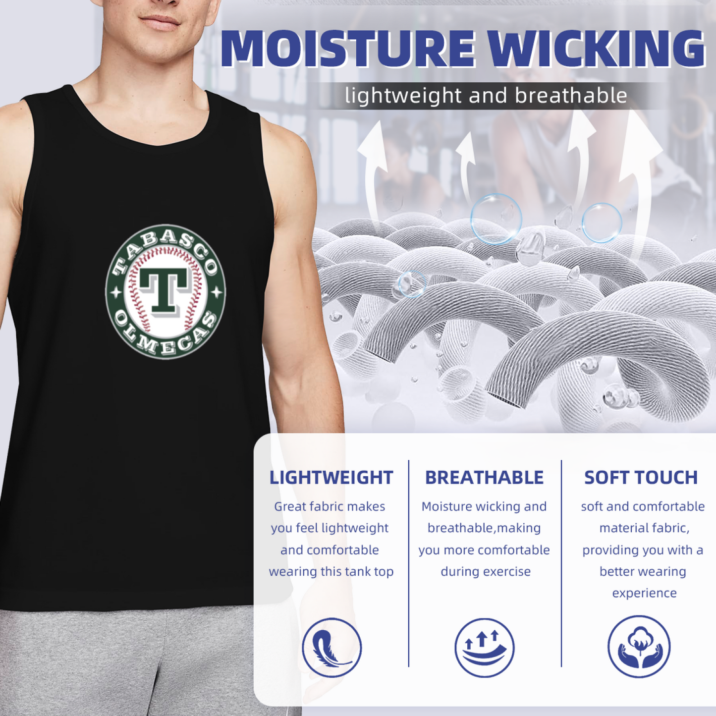 Olmecas de Tabasco Classic Baseball Logo Sport Tank